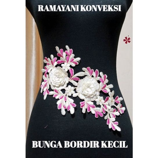 Bunga Bordir Timbul SET Kecil