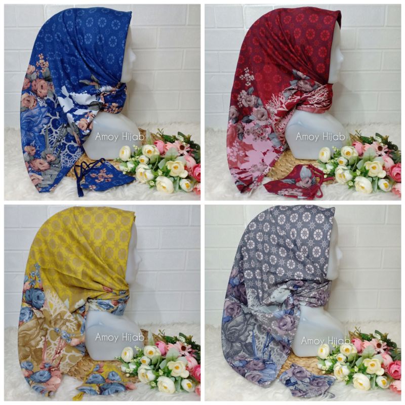 VOAL MIRACLE PRINT MOTIF FREE MASKER BY UMAMA SCARF |VOAL CUTTING LASER
