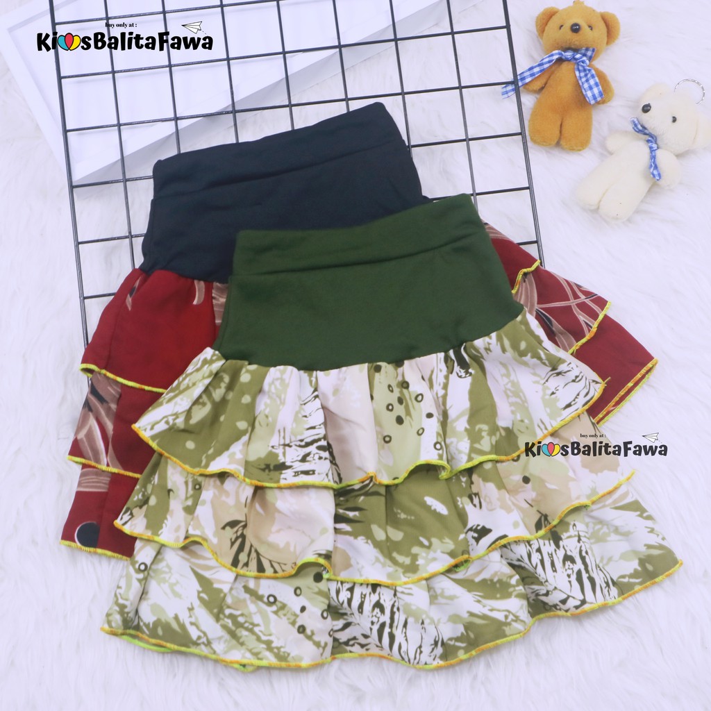 Sasha Skirt uk 1-2 Tahun / Rok Anak Perempuan Murah Skirt Pendek Polos Kaos Lucu Grosir Pakaian Adem