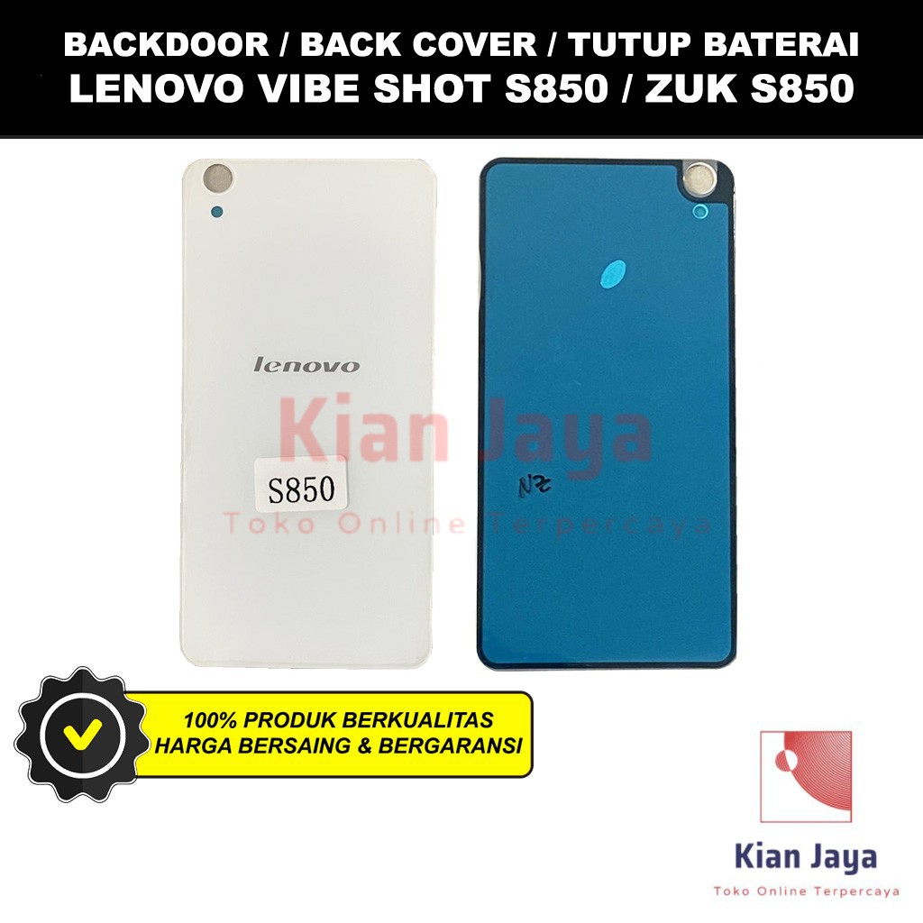 Backdoor Lenovo Vibe Shot S850 / Zuk S850 Back Cover Tutup Belakang Baterai Cassing Casing Backcase Original