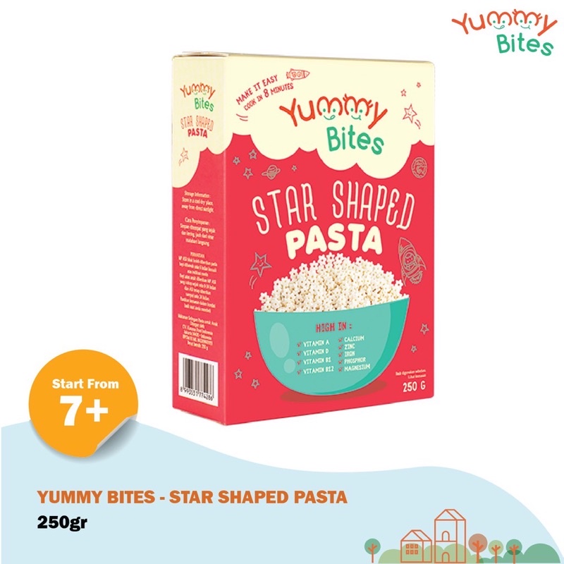 Yummy Bites Star Shaped Pasta - Makanan bayi