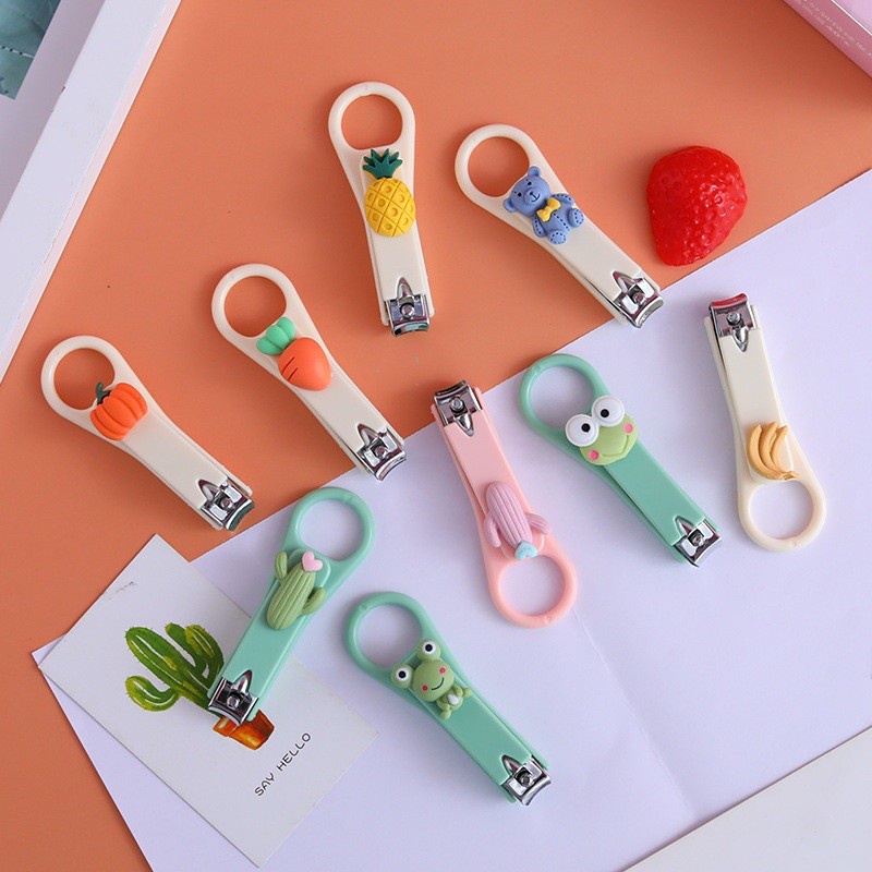 Gunting Kuku Mini Karakter Lucu - Cute Nail Clipper Import Warna Pastel / Pemotong Kuku