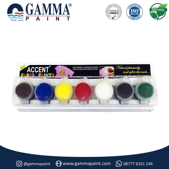 

TERLARIS Accent FABRIC Paint Set - Cat Untuk Kain - Acrylic Water-based/CAT AKRILIK SET/CAT AKRILIK SET 24 WARNA/CAT AKRILIK PASTEL/CAT AIR/CAT AIR LUKIS SET/CAT AIR GIOTTO/KUAS LUKIS 1 SET/KUAS LUKIS KECIL/KUAS LUKIS LENGKAP/KANVAS LUKIS/KANVAS LUKIS