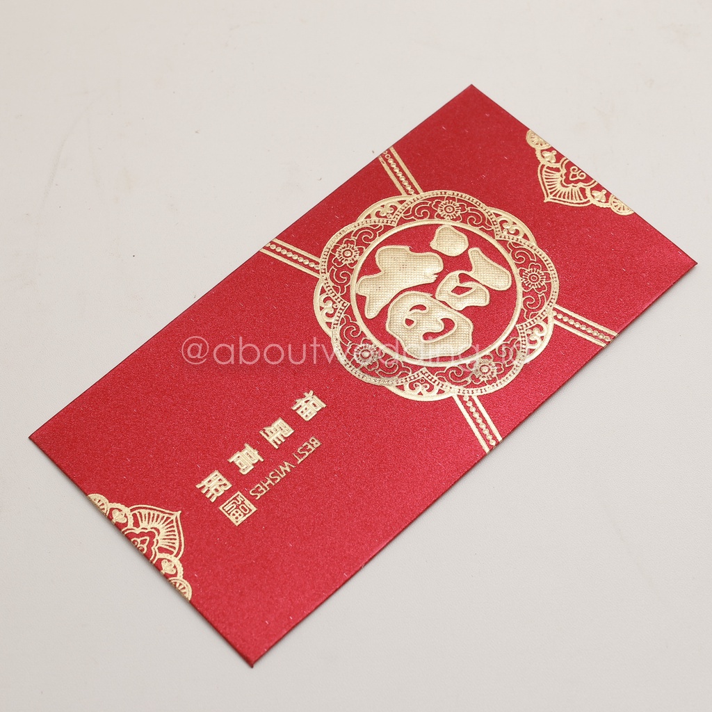

Angpao Hok Fu Fuk Maroon Tebal Metalik isi 6