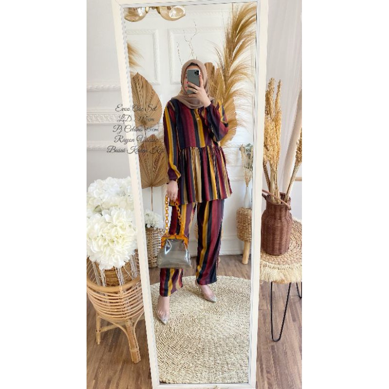 Evoo & Woody One Set / Ld 115cm Pj Celana 95cm (Rayon Viscose)