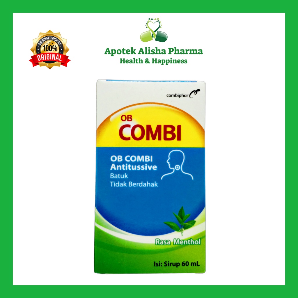 OB COMBI ANTITUSSIVE Syrup 60ml-OB Combi Sirup Obat Batuk Tidak Berdahak