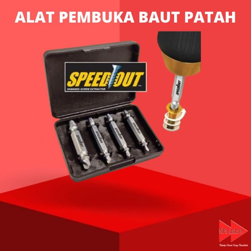 Alat Pembuka Baut Patah Rusak Dol Screw Extractor