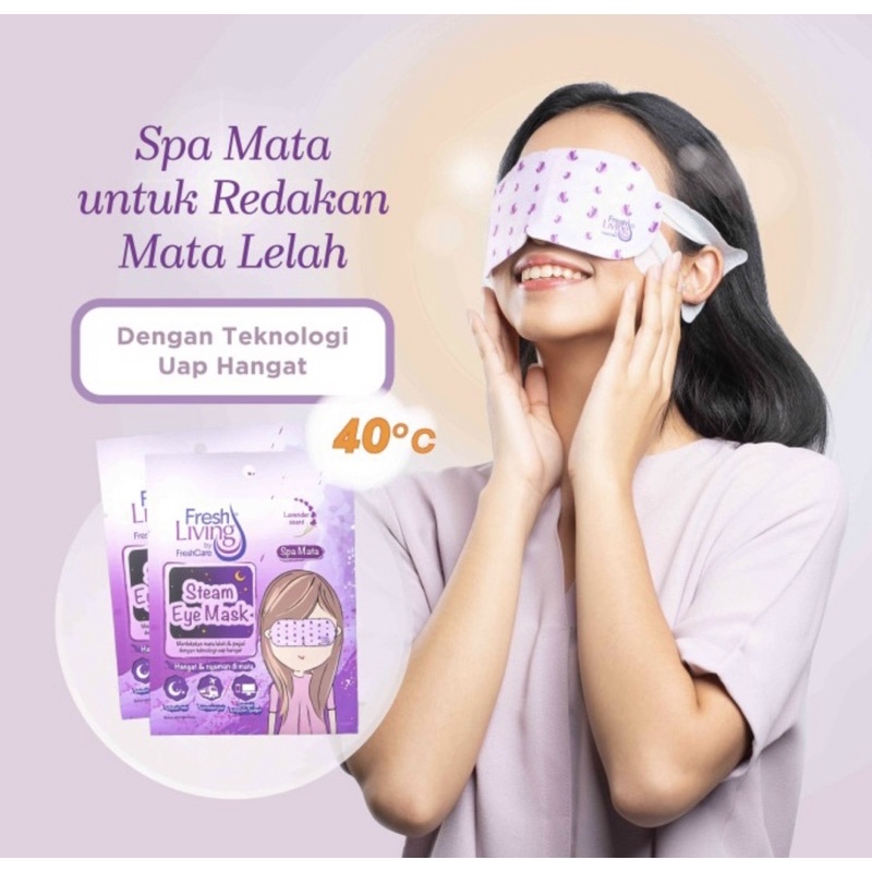 Freshliving Eye Mask Lavender Relaksasi Masker Mata ORIGINAL