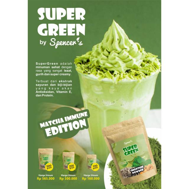 

Super green matcha immune