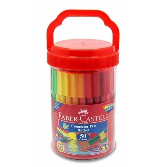 

(BISA COD) CONNECTOR PEN FABER-CASTEL ISI 50 WARNA TERBARU Kode 934