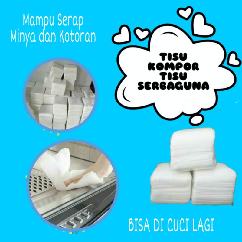 TISU KOMPOR / TISU DAPUR / TISU SERBAGUNA / TISU AJAIB / TISSUE BISA DI CUCI LAGI