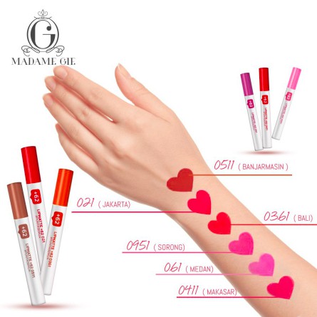 Madame Gie +62 Lip Matte | Lip Cream Lipstik