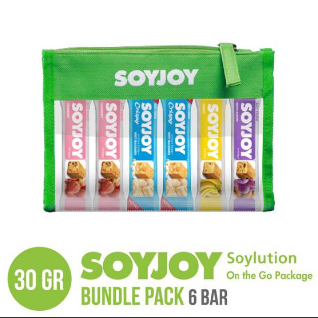 

Soyjoy Mix Bundle Pack 6 Bars plus Pouch