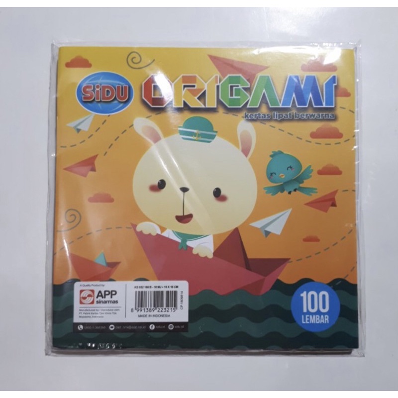 

Origami kertas lipat sidu besar 1 bungkus