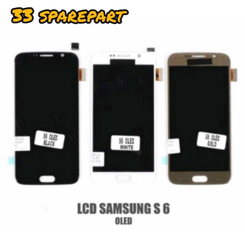 Lcd fullset / lcd touchscreen samsung galaxy s6 / g920 original oled