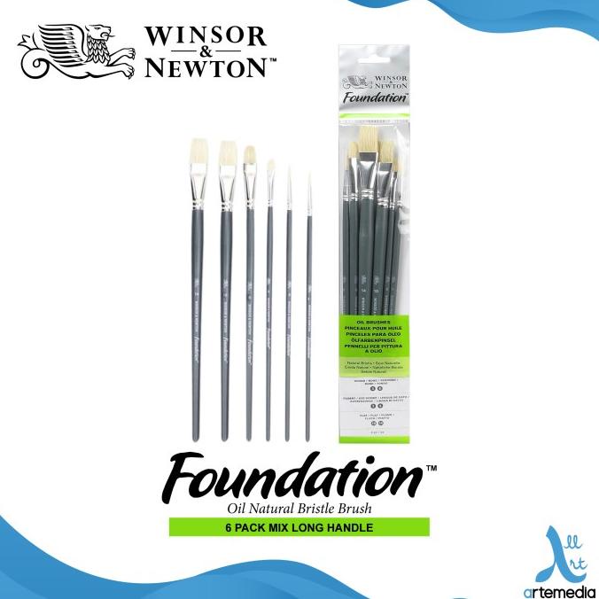 

Kuas Lukis Winsor & Newton Foundation Set 6 Mix Bristle Brush LH ---READY---