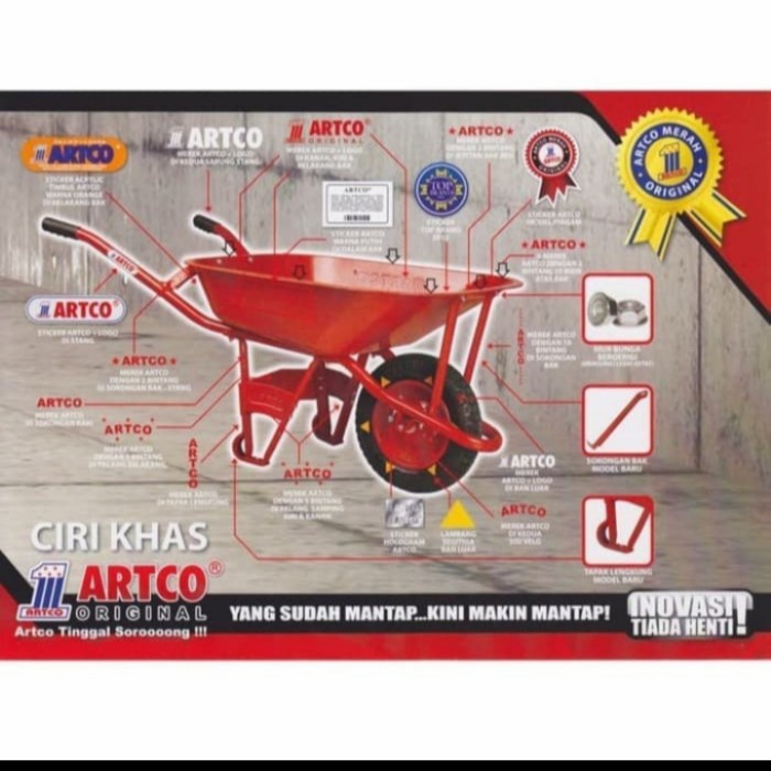 Gerobak Sorong Pasir ARTCO Asli Gerobak Pasir