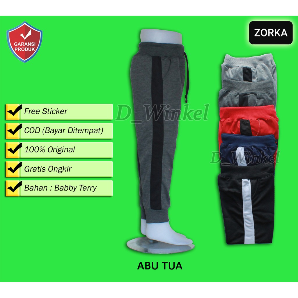 Celana joger pants - Celana training anak usia 3 tahun sampai 12 tahun