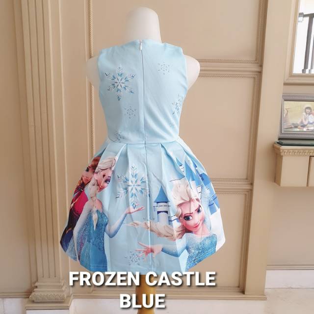 GA2603 FROZEN BUTTERFLY PURPLE DRESS GAUN BIRTHDAY ULANG TAHUN ANAK UNGU ELSA ANNA MURAH IMPORT LUCU