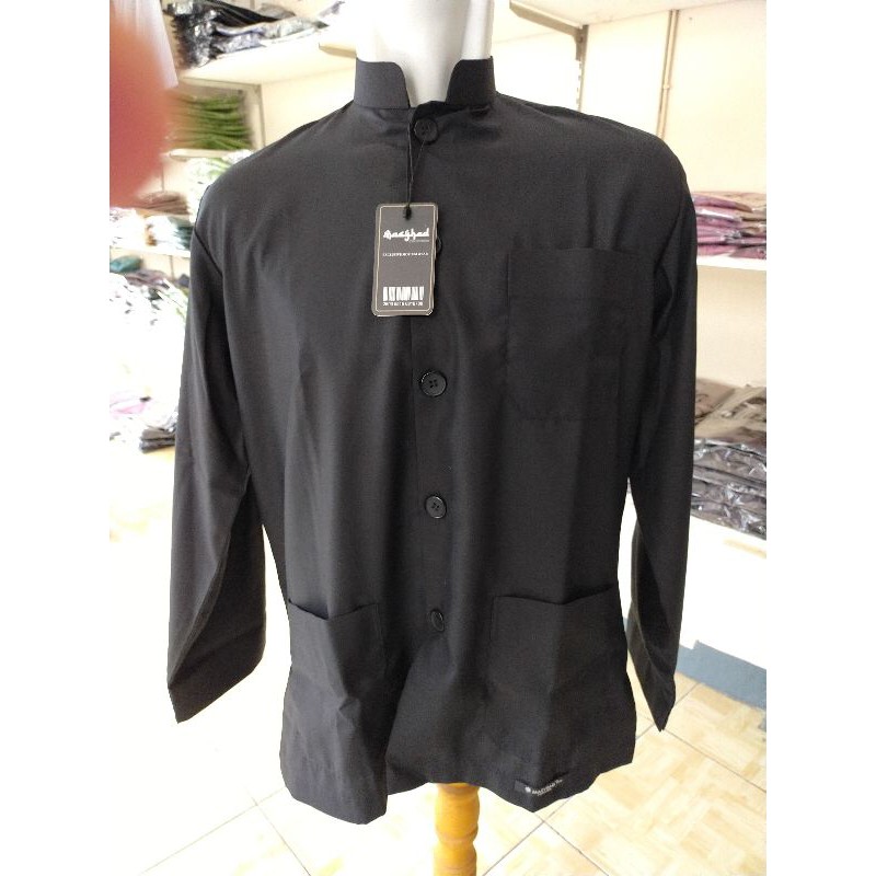 Baju Koko Al Masyhad Collection Original Model Yamani BahanToyobo / Koko Kerah Yamani / Koko habib