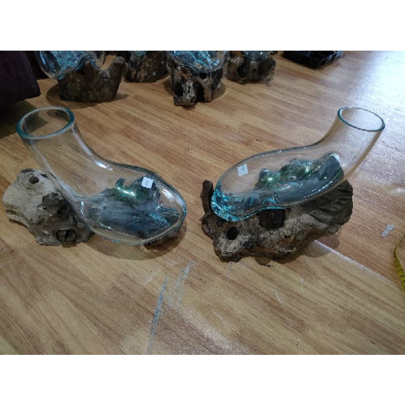 POT KACA TIUP AKUARIUM UNIK POT SUKULEN VAS BUNGA HIAS VAS BUNGA BEBEK