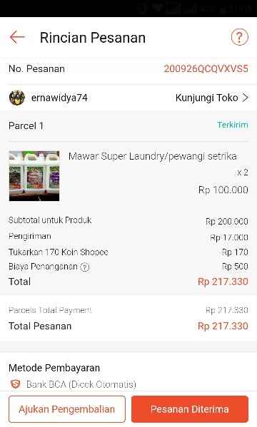 Mawar Super Laundry/pewangi Setrika