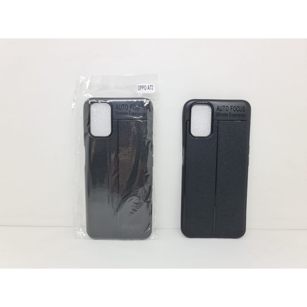 Auto Fokus Oppo A72 6.5 inchi Leather Soft Case Oppo A52 A92 AUTOFOCUS Motif Kulit Jeruk