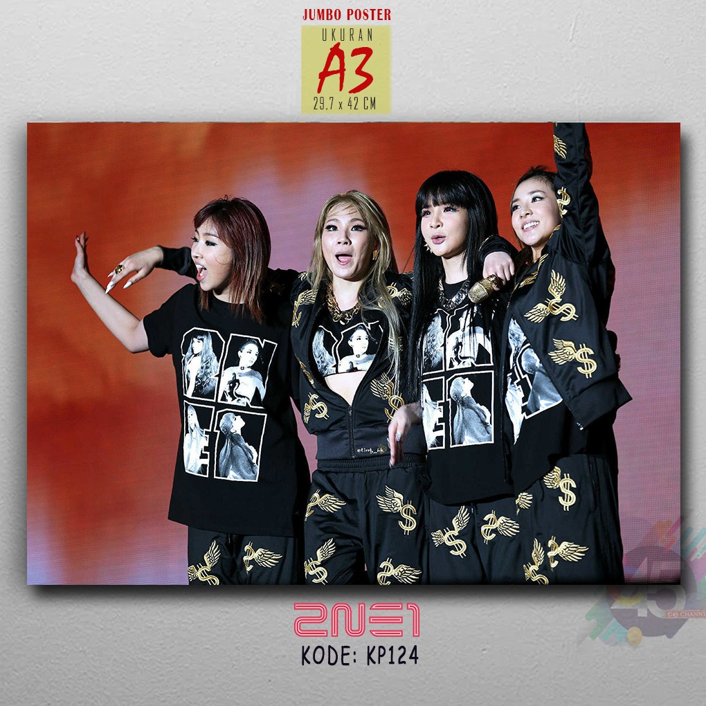 Wall Decor Korea 2NE1 Poster Kayu Ukuran Besar A3 Jumbo MDF K-POP Hiasan Dinding Deko Dekorasi Rumah