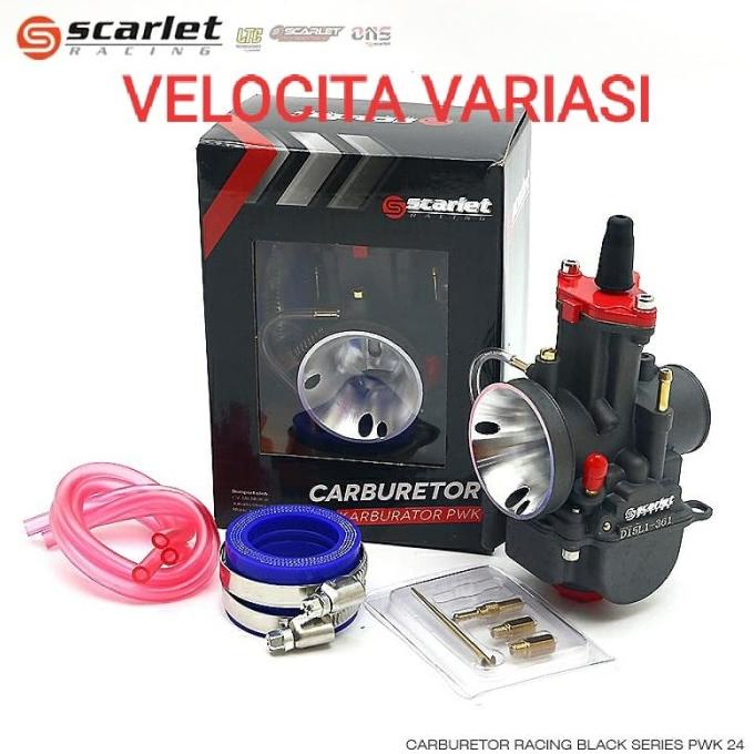 DISKON  Karbu karburator scarlet black series PWK 26 28 Bkn ktc keihin panom