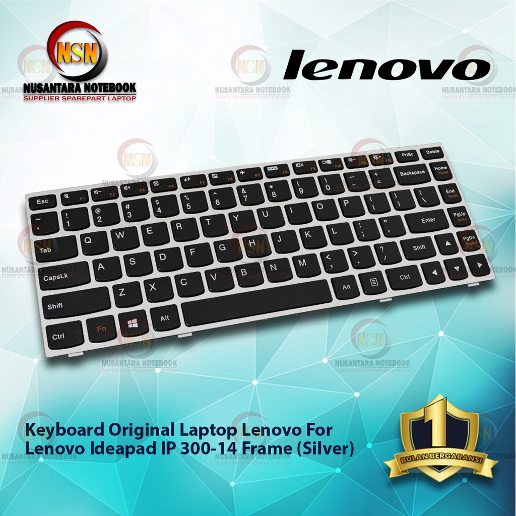 Keyboard Lenovo IDEAPAD IP300-14 G40-70 SILVER FRAME