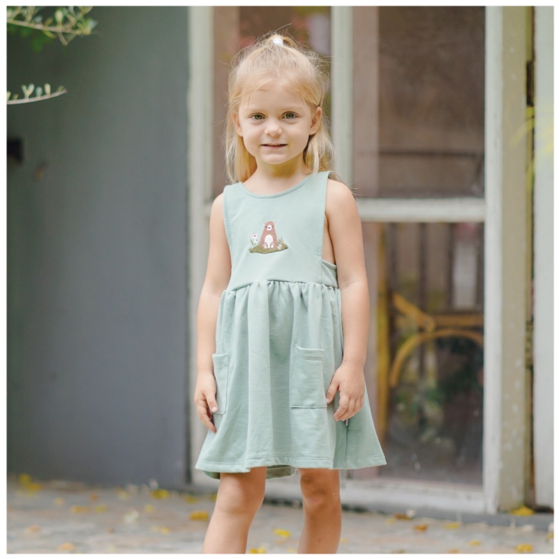 Mooi Clay Overall Dress Anak Perempuan 1-5 Year P10 CBKS