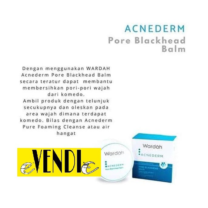 SALEP BALSEM KOMEDO Wardah Acnederm pore blackhead balm