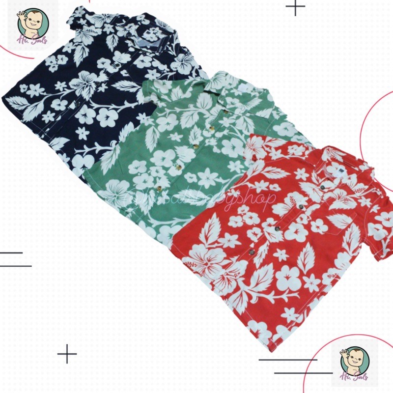 [RESTOCK] BAJU KEMEJA GAP KIDS ANAK LAKI - LAKI PANTAI HAWAI ORIGINAL