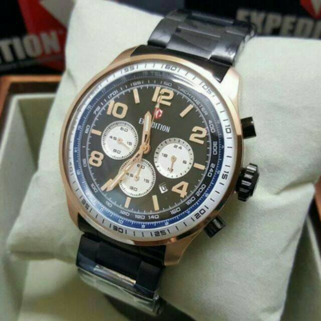 EXPEDITION 6728 - E6728 - 6728MC Black Rosegold Chronograph ORIGINAL