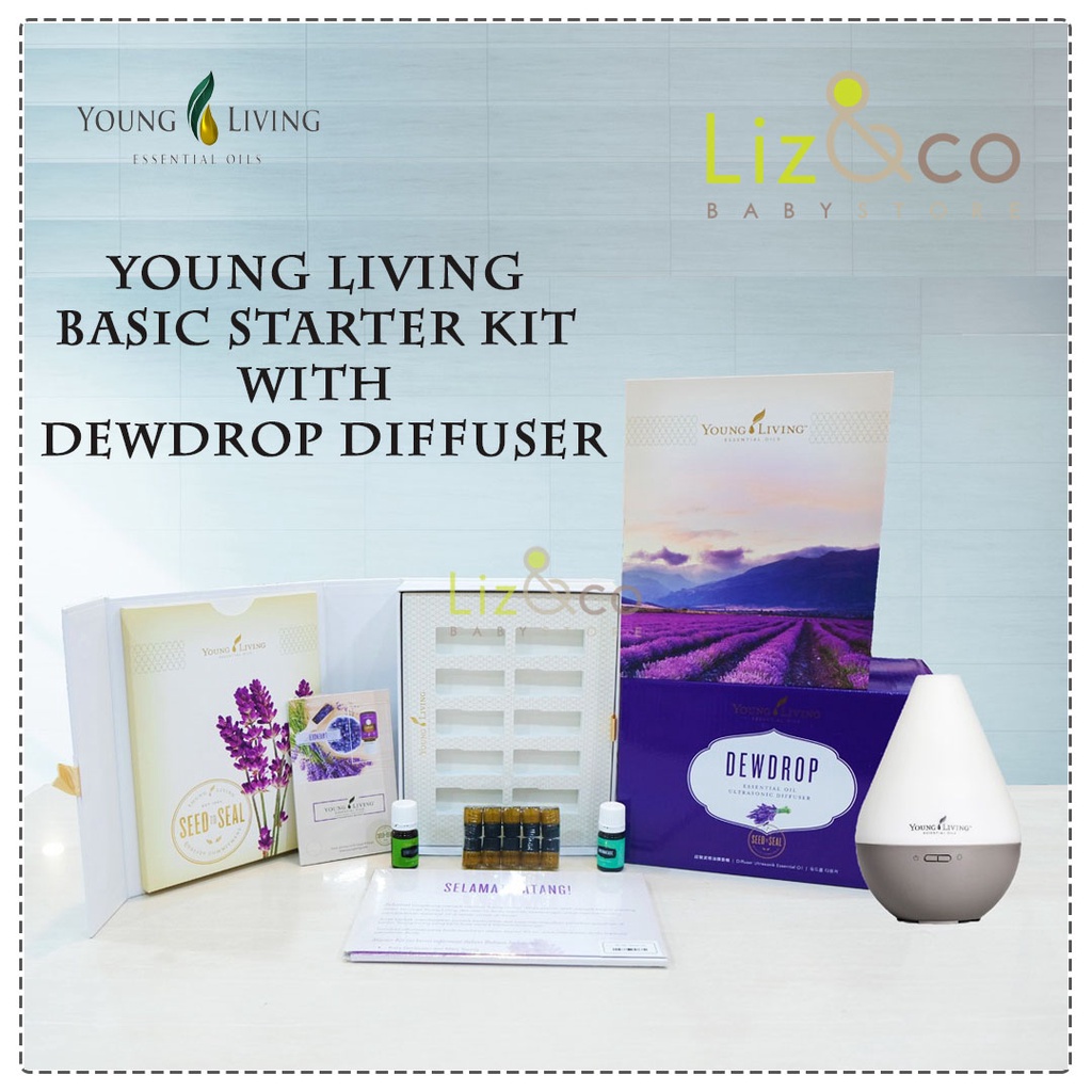 Young Living Basic Starter Kit With Dewdrop Diffuser