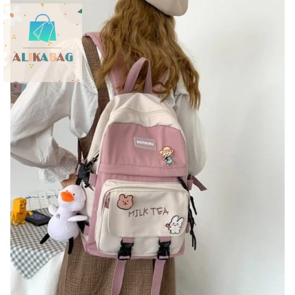 ALIKA BAG - Tas Ransel Backpack Fashion Wanita Korean Style