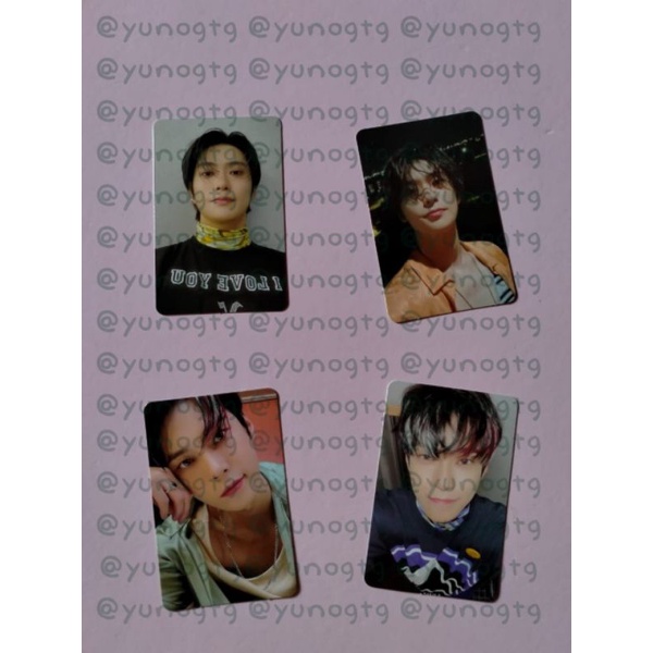 PHOTOCARD Doyoung Seoul city sticky Jaehyun Seoul city sticky, pc winwin departure, YB shotaro, id c