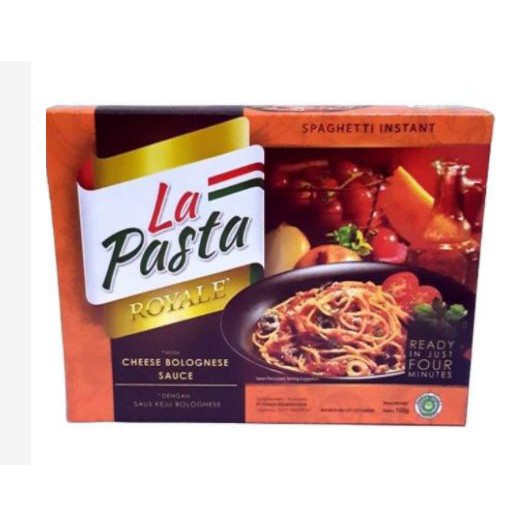 

La Pasta Royale Spaghetti Instant with Cheese Bolognese Sauce 102 gr