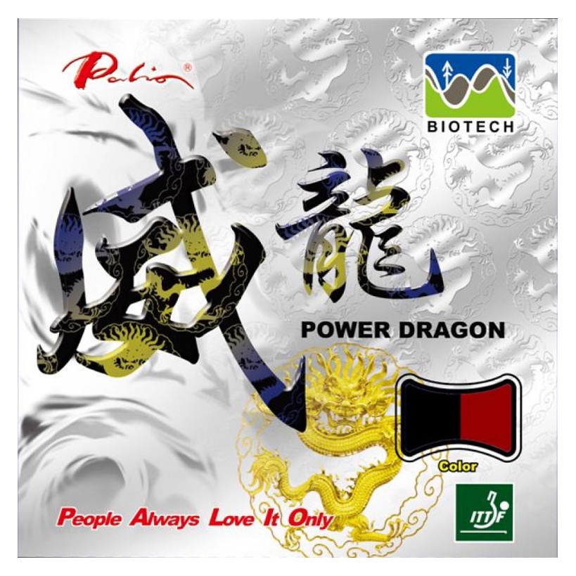 Palio Power Dragon Karet Bintik Serang Bet Tenis Meja Pingpong Rubber Pips-Out Pendek