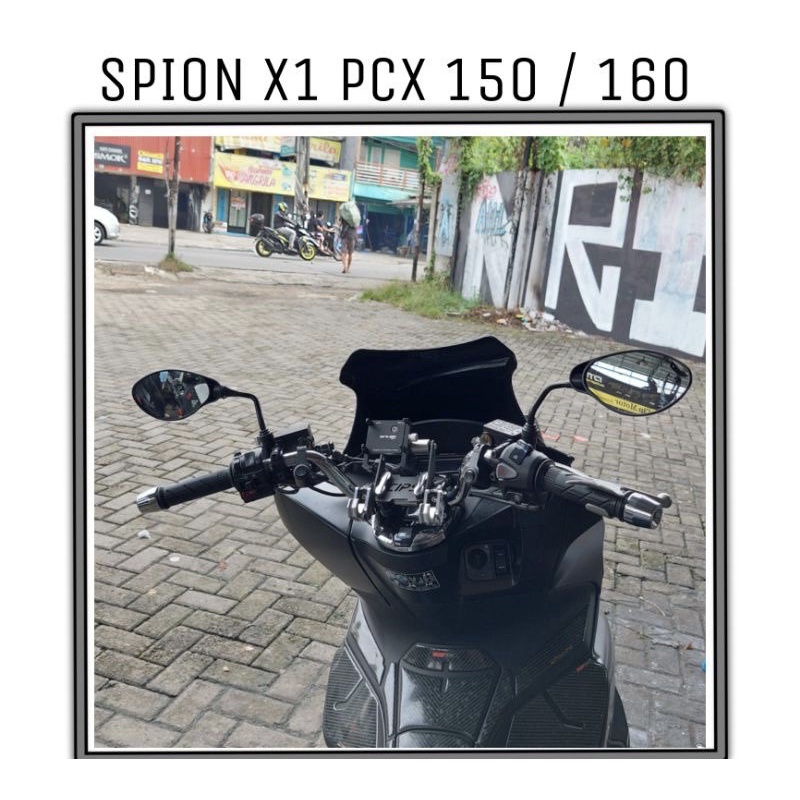 PROMO SPION CLIK POLOS HITAM SPION BOOMING SEPION TERLARIS SPION MOTOR  (HARGA SEPASANG)