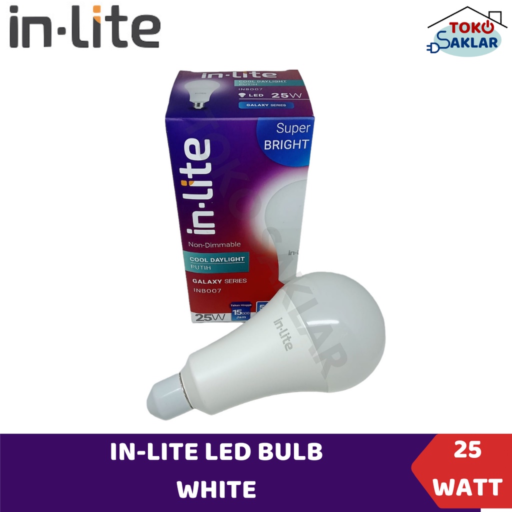 Inlite Lampu Led Bulb 25w / Lampu Inlite Led 25 watt
