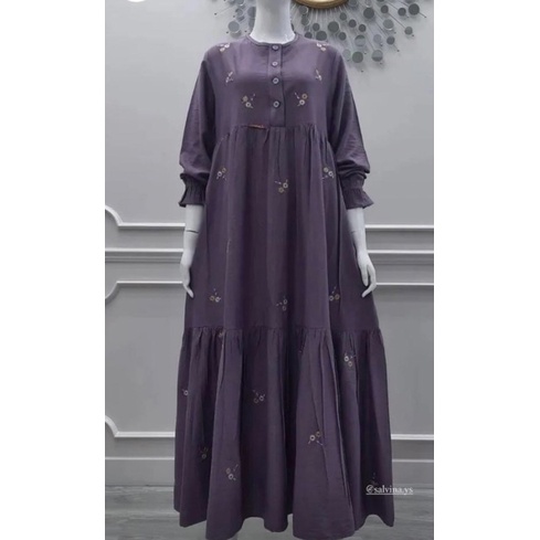 GAMIS SALVINA YS CRINGKEL KRINGKEL CATTON BORDIR ORIGINAL 1000%