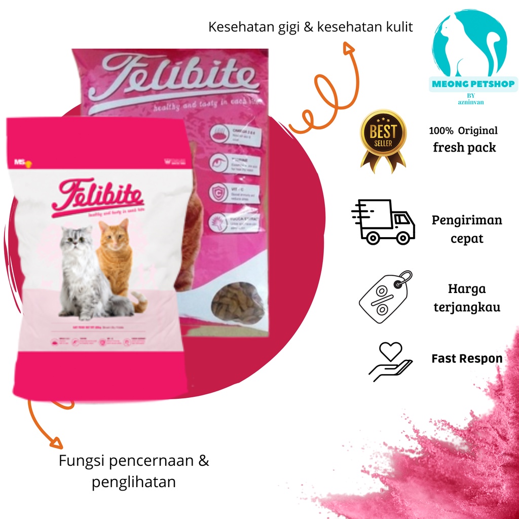 Makanan kucing felibite freshpack 500gr / Makanan kucing 500 gr / Makanan kucing murah / makanan kuc