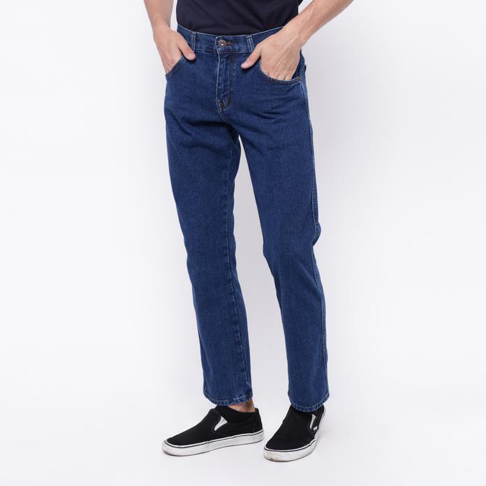 Edwin Celana Jeans Reguler Fit Pria Panjang Blue Vegas 03 - Biru, 29 Best Quality