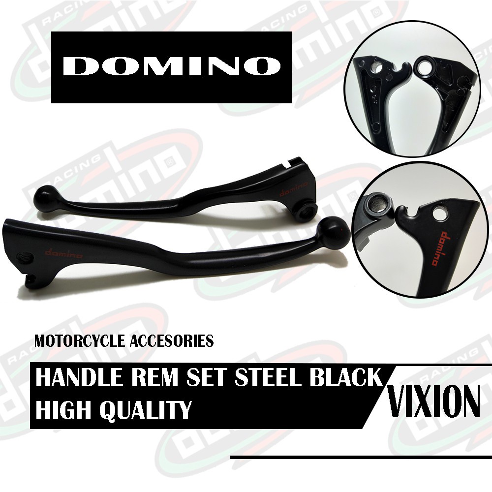 Handle Rem Domino Black Doff Set Kiri Kanan handel Kopling Setelan Motor Yamaha Vixion Mx King motor