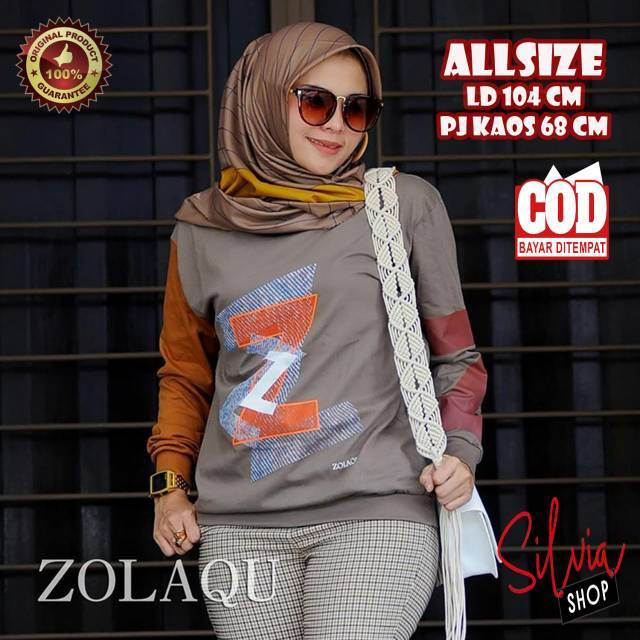 KAOS ZOLAQU 100% ORIGINAL TERBARU TERLARIS HIJAU BOTOL Dan hijau mix putih, merah bata new