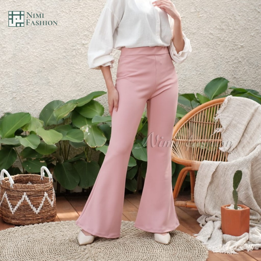 Cutbray Scuba Premium Celana Cutbray Palazzo Wanita Bawahan Highwaist Casual Cutbray Office Pants