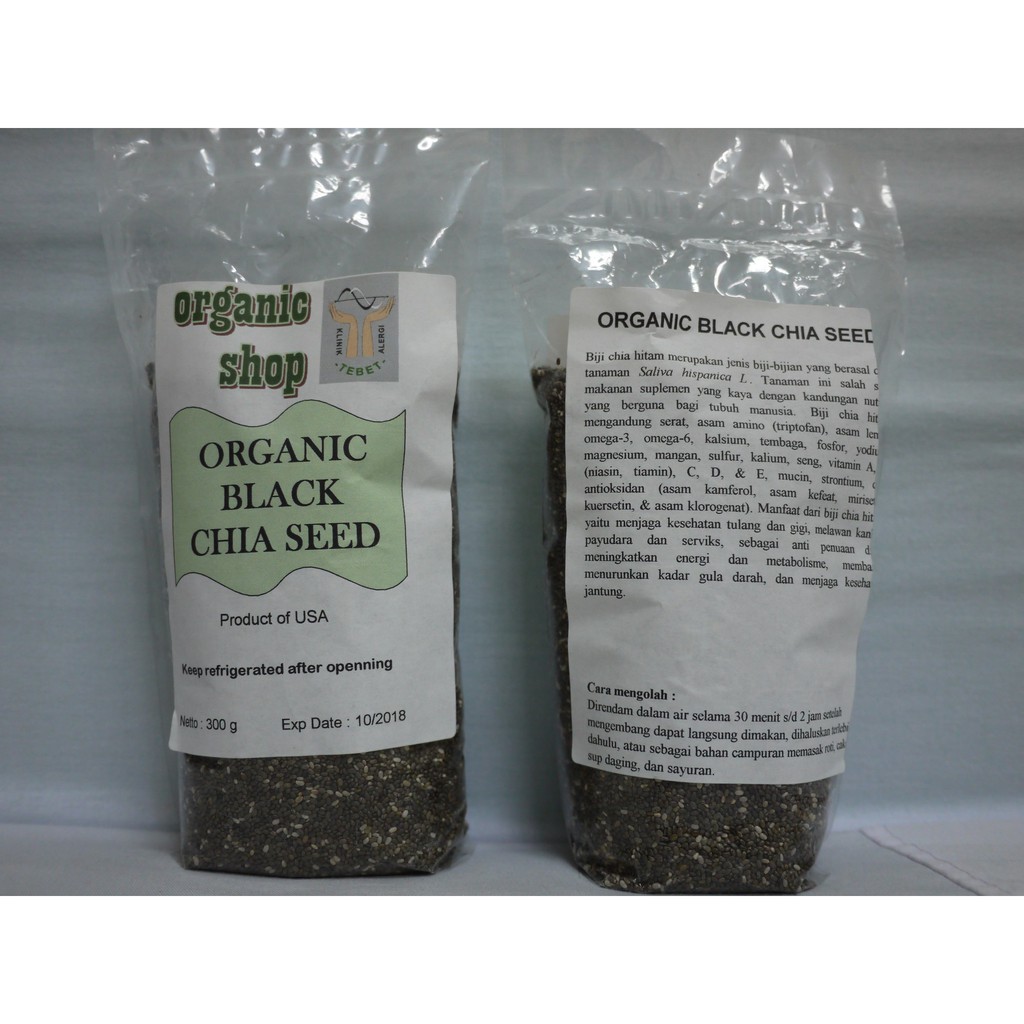 

Organic Shop - Chia Seed Black - 250 gr