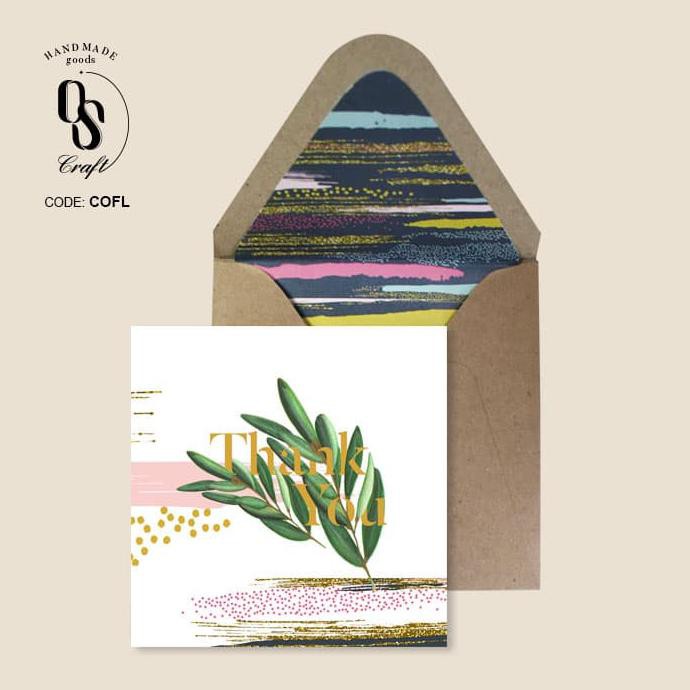 

Buruan Serbu] Custom Thank You Card | Olive Flower