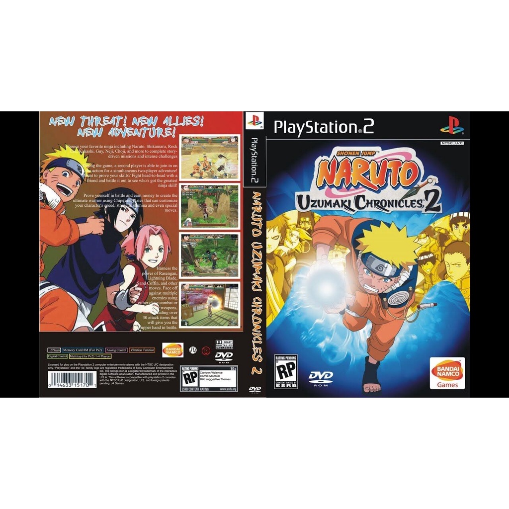 Kaset Ps2 Game Naruto - Uzumaki Chronicles 2